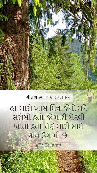 ગીતશાસ્ત્ર 41:9 GUJIRV Bible Verse Image