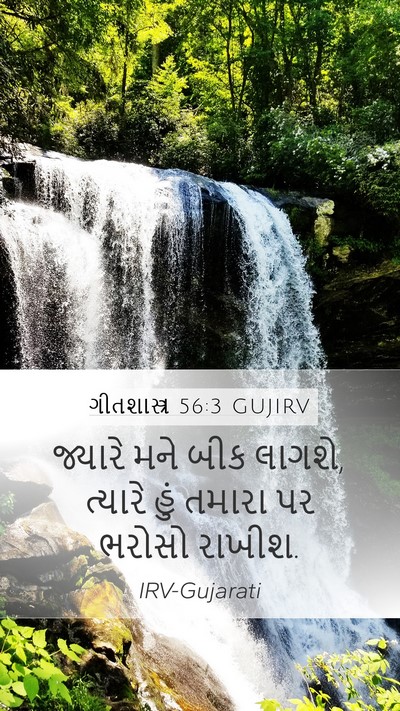 ગીતશાસ્ત્ર 56:3 GUJIRV Bible Verse Image