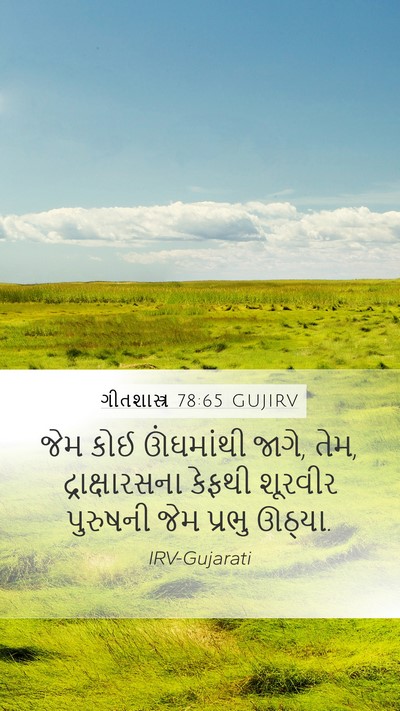 ગીતશાસ્ત્ર 78:65 GUJIRV Bible Verse Image