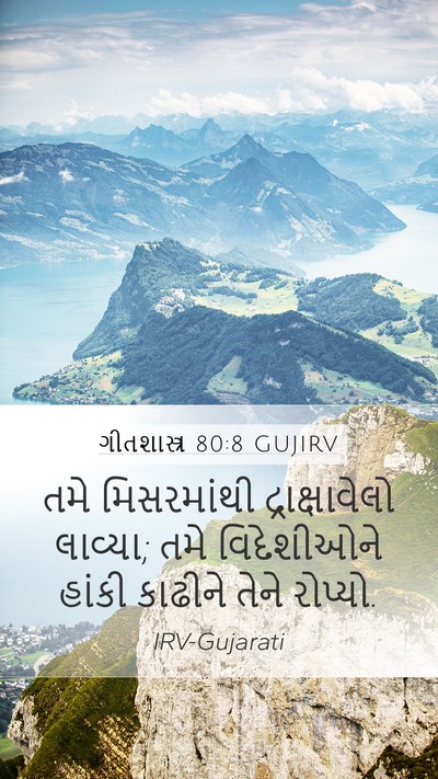 ગીતશાસ્ત્ર 80:8 GUJIRV Bible Verse Image