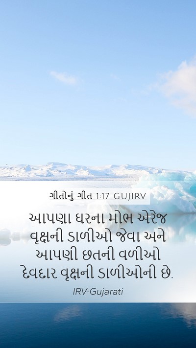 ગીતોનું ગીત 1:17 GUJIRV Bible Verse Image
