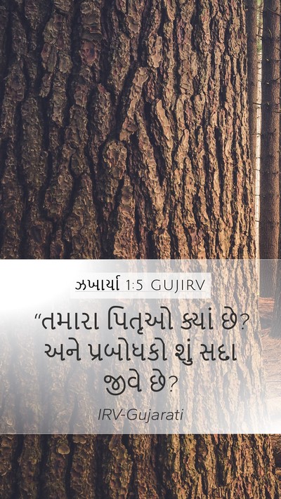 ઝખાર્યા 1:5 GUJIRV Bible Verse Image