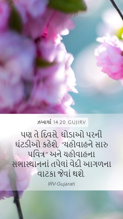 ઝખાર્યા 14:20 GUJIRV Bible Verse Image