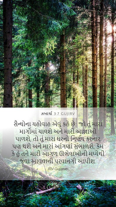 ઝખાર્યા 3:7 GUJIRV Bible Verse Image