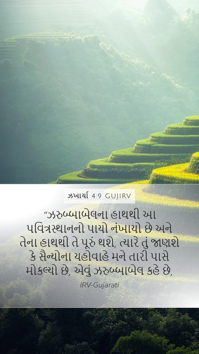 ઝખાર્યા 4:9 GUJIRV Bible Verse Image