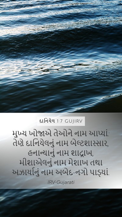 દાનિયેલ 1:7 GUJIRV Bible Verse Image
