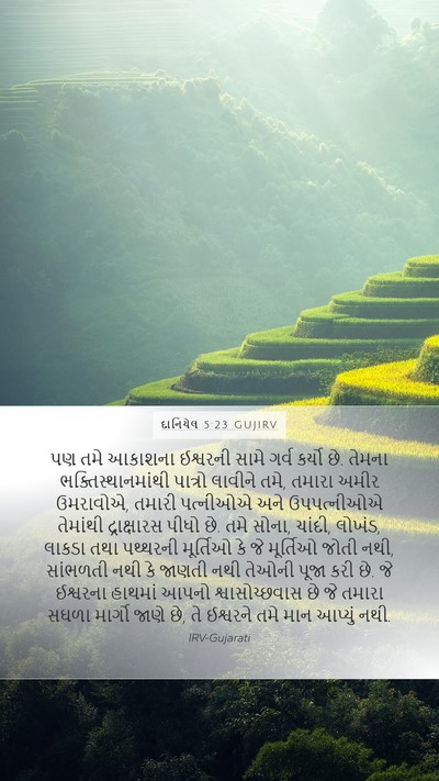 દાનિયેલ 5:23 GUJIRV Bible Verse Image