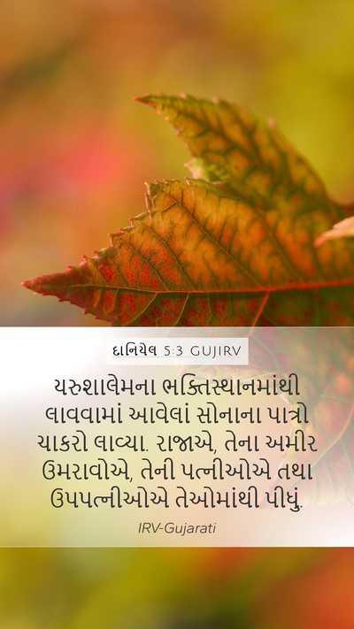 દાનિયેલ 5:3 GUJIRV Bible Verse Image