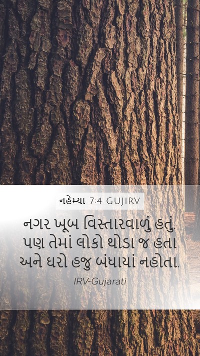 નહેમ્યા 7:4 GUJIRV Bible Verse Image