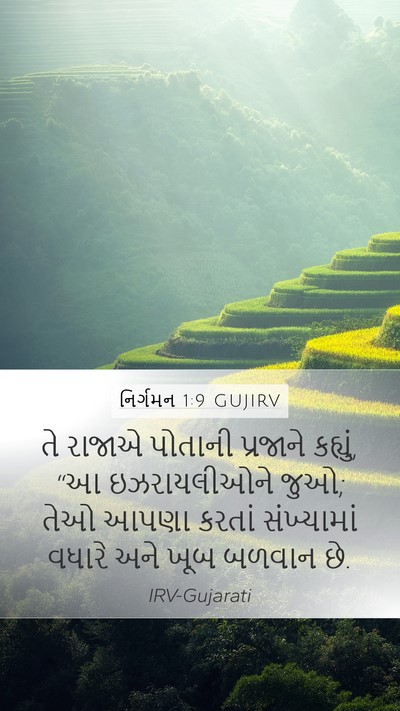 નિર્ગમન 1:9 GUJIRV Bible Verse Image