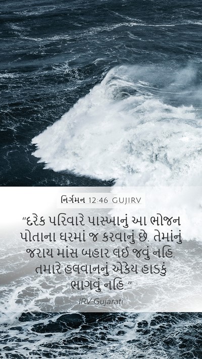 નિર્ગમન 12:46 GUJIRV Bible Verse Image