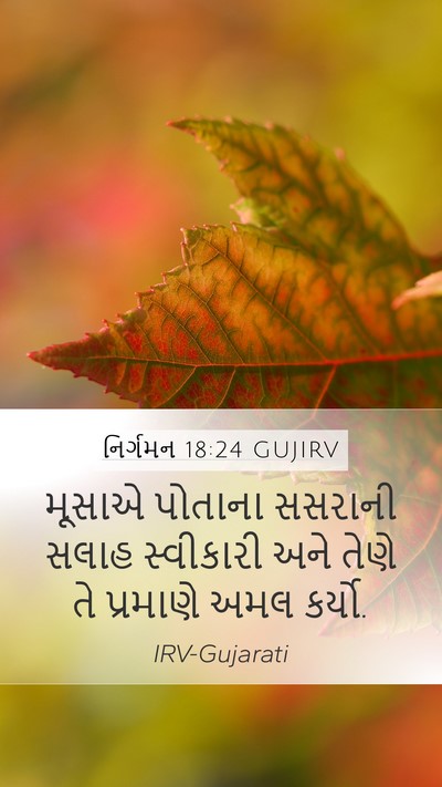 નિર્ગમન 18:24 GUJIRV Bible Verse Image