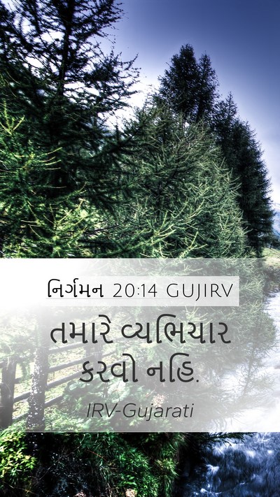 નિર્ગમન 20:14 GUJIRV Bible Verse Image