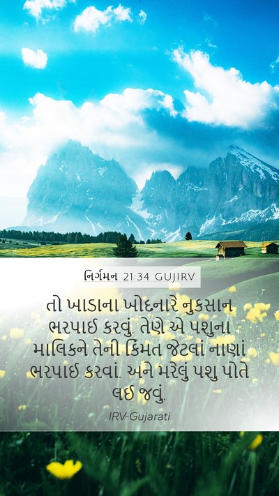 નિર્ગમન 21:34 GUJIRV Bible Verse Image