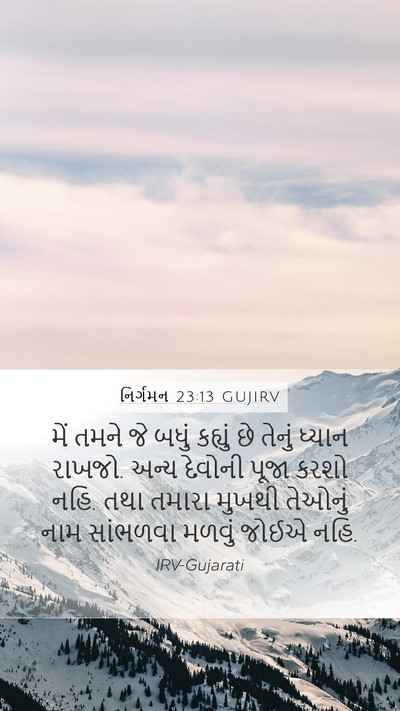 નિર્ગમન 23:13 GUJIRV Bible Verse Image