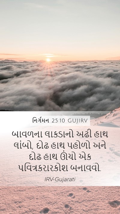 નિર્ગમન 25:10 GUJIRV Bible Verse Image