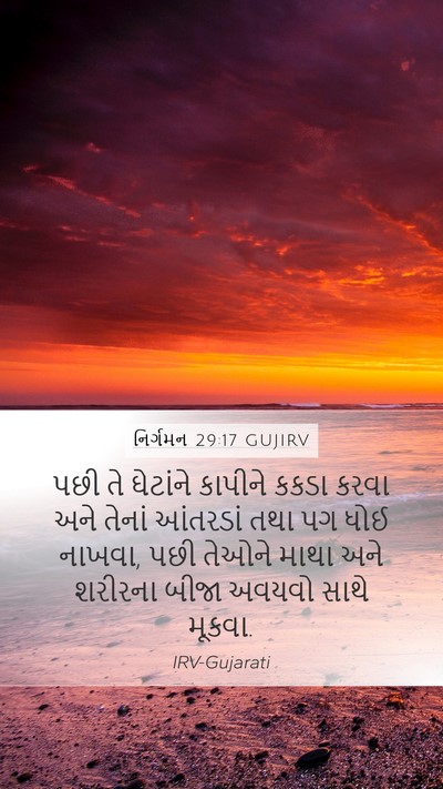 નિર્ગમન 29:17 GUJIRV Bible Verse Image