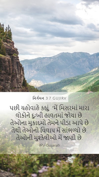 નિર્ગમન 3:7 GUJIRV Bible Verse Image