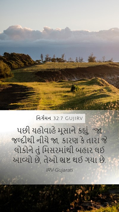 નિર્ગમન 32:7 GUJIRV Bible Verse Image