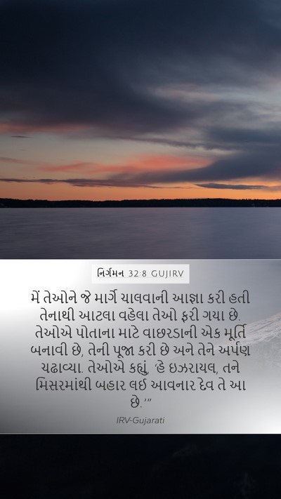 નિર્ગમન 32:8 GUJIRV Bible Verse Image
