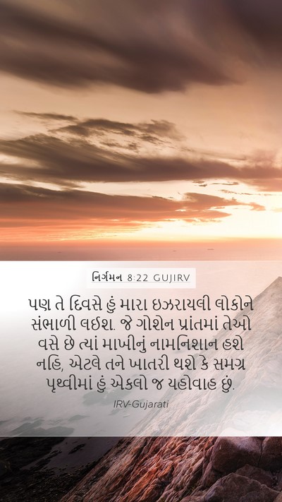 નિર્ગમન 8:22 GUJIRV Bible Verse Image