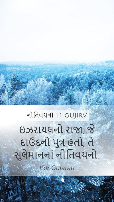 નીતિવચનો 1:1 GUJIRV Bible Verse Image