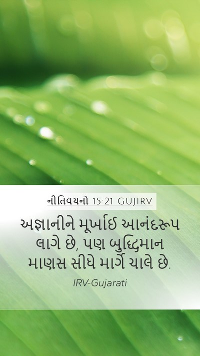 નીતિવચનો 15:21 GUJIRV Bible Verse Image