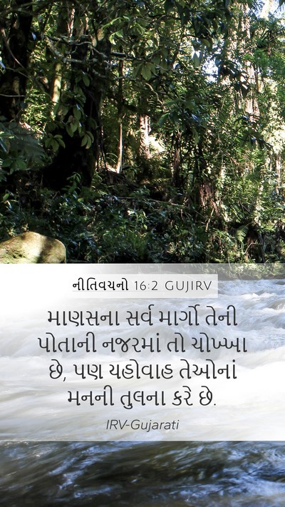 નીતિવચનો 16:2 GUJIRV Bible Verse Image