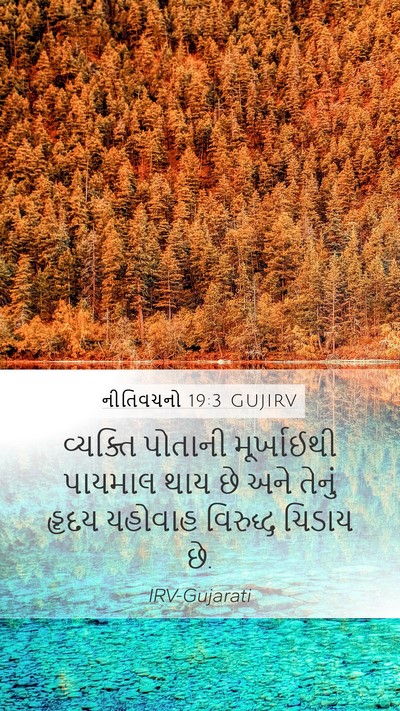 નીતિવચનો 19:3 GUJIRV Bible Verse Image