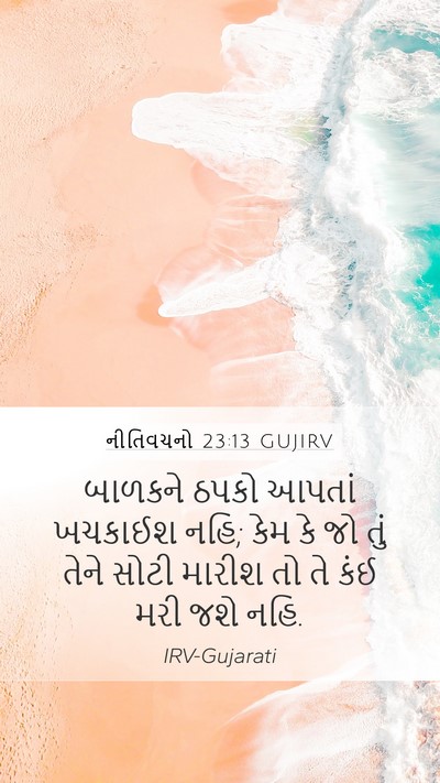નીતિવચનો 23:13 GUJIRV Bible Verse Image