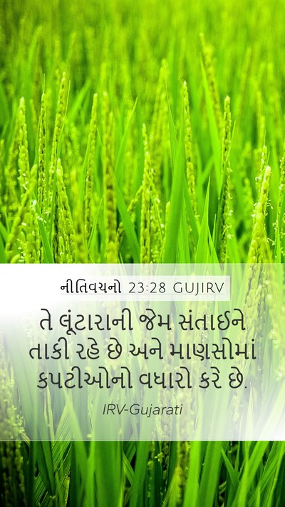 નીતિવચનો 23:28 GUJIRV Bible Verse Image