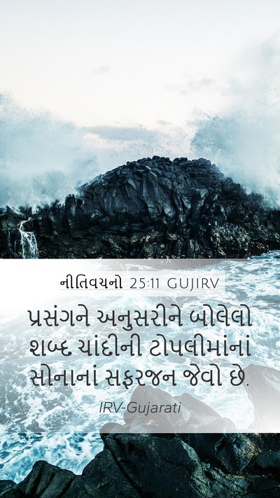 નીતિવચનો 25:11 GUJIRV Bible Verse Image