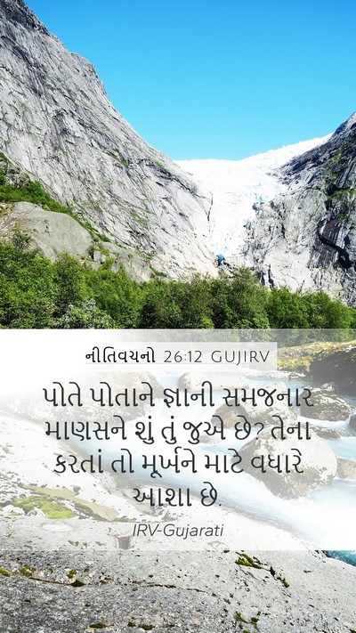 નીતિવચનો 26:12 GUJIRV Bible Verse Image