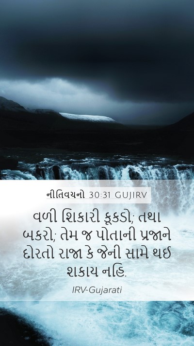 નીતિવચનો 30:31 GUJIRV Bible Verse Image
