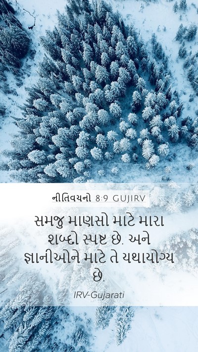 નીતિવચનો 8:9 GUJIRV Bible Verse Image