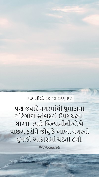 ન્યાયાધીશો 20:40 GUJIRV Bible Verse Image