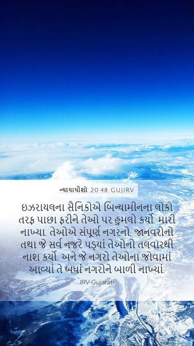 ન્યાયાધીશો 20:48 GUJIRV Bible Verse Image