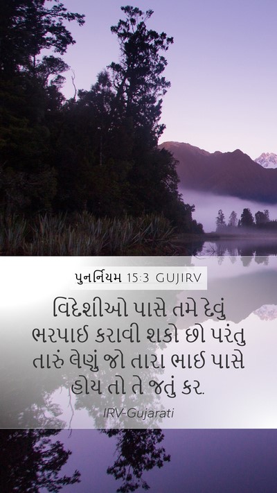 પુનર્નિયમ 15:3 GUJIRV Bible Verse Image