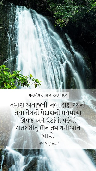 પુનર્નિયમ 18:4 GUJIRV Bible Verse Image