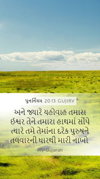 પુનર્નિયમ 20:13 GUJIRV Bible Verse Image