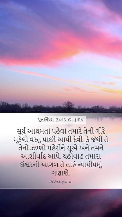 પુનર્નિયમ 24:13 GUJIRV Bible Verse Image