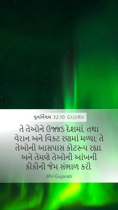 પુનર્નિયમ 32:10 GUJIRV Bible Verse Image