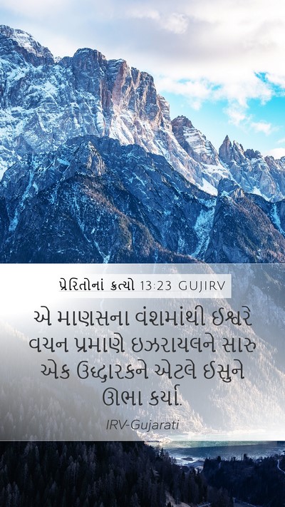 પ્રેરિતોનાં ક્રત્યો 13:23 GUJIRV Bible Verse Image