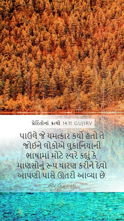 પ્રેરિતોનાં ક્રત્યો 14:11 GUJIRV Bible Verse Image