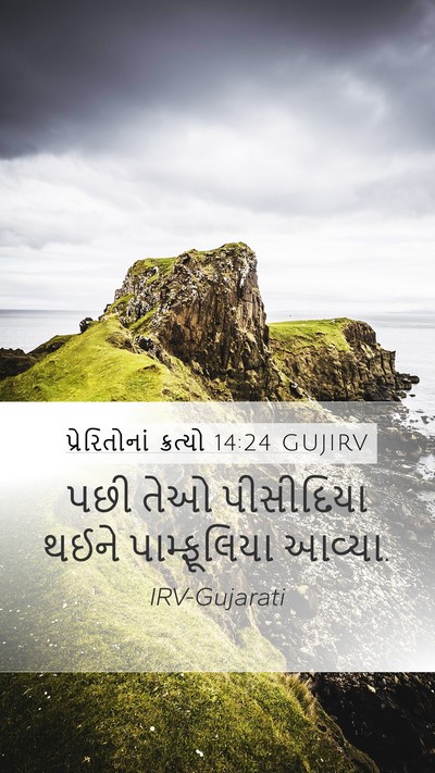 પ્રેરિતોનાં ક્રત્યો 14:24 GUJIRV Bible Verse Image