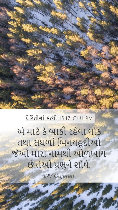 પ્રેરિતોનાં ક્રત્યો 15:17 GUJIRV Bible Verse Image