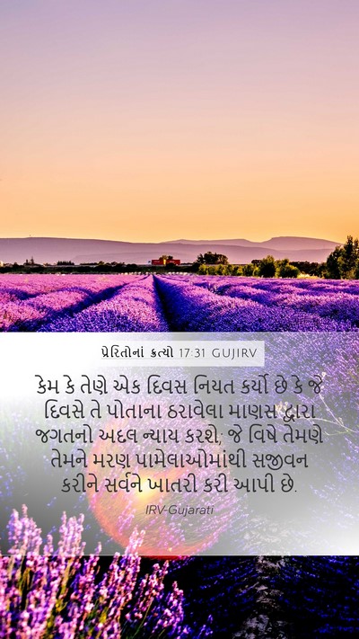 પ્રેરિતોનાં ક્રત્યો 17:31 GUJIRV Bible Verse Image
