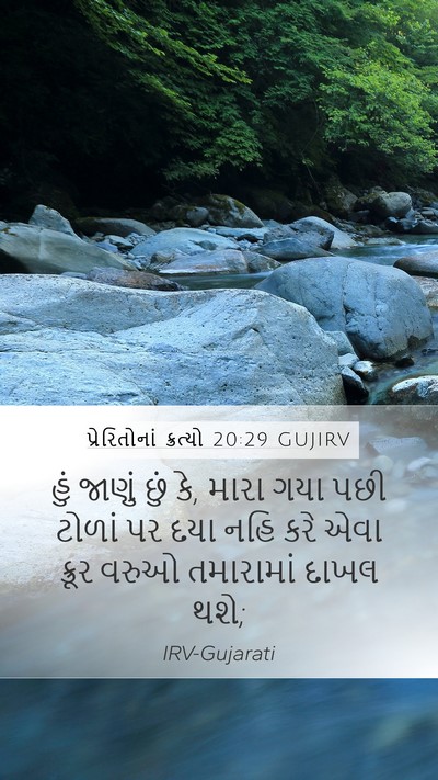 પ્રેરિતોનાં ક્રત્યો 20:29 GUJIRV Bible Verse Image