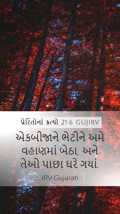 પ્રેરિતોનાં ક્રત્યો 21:6 GUJIRV Mobile Phone Wallpaper - એકબીજાને ભેટીને - Mobile Bible Verse Wallpaper