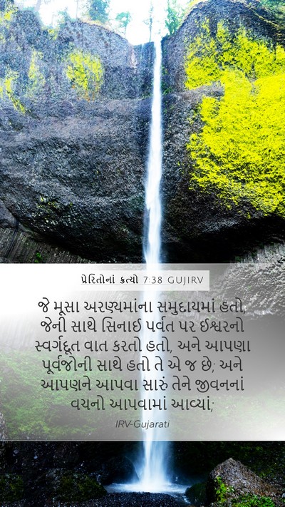 પ્રેરિતોનાં ક્રત્યો 7:38 GUJIRV Bible Verse Image